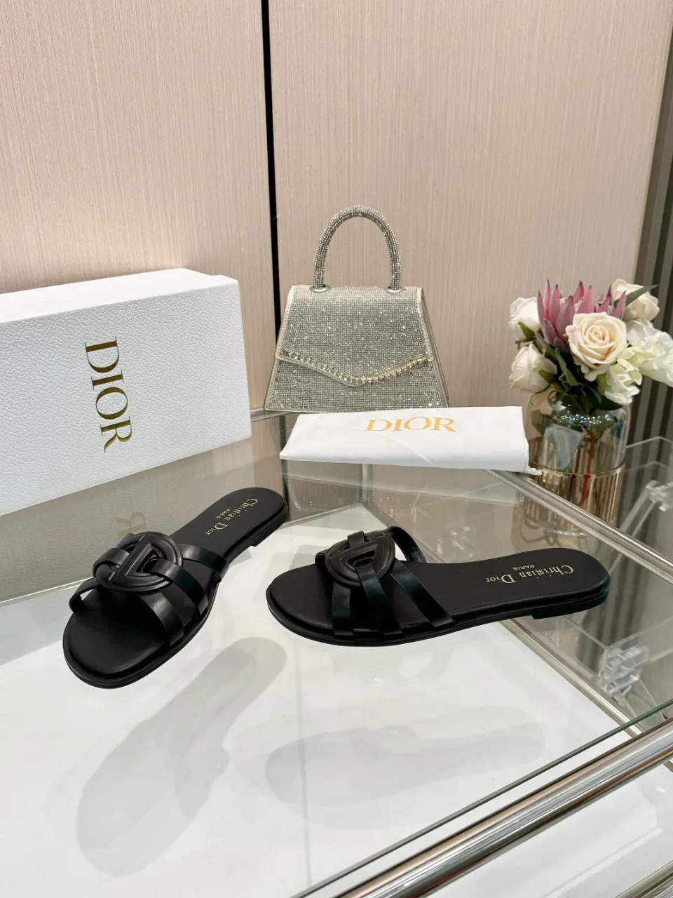 👟👟Ex-factory price 340👟👟 Dior new model, 9 colors available, cowhide fabric, code number 35-42, leather sole +40